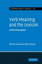 Verb Meaning and the Lexicon: A First Phase Syntax