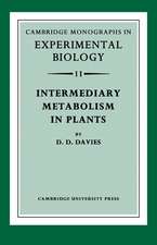 Intermediary Metabolism in Plants