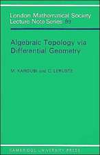 Algebraic Topology via Differential Geometry