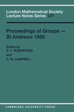 Proceedings of Groups - St. Andrews 1985