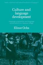 Culture and Language Development: Language Acquisition and Language Socialization in a Samoan Village