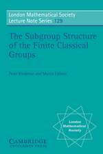 The Subgroup Structure of the Finite Classical Groups