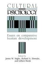 Cultural Psychology: Essays on Comparative Human Development