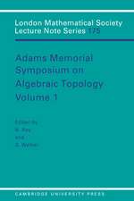 Adams Memorial Symposium on Algebraic Topology: Volume 1