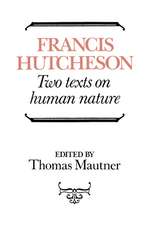 Hutcheson: Two Texts on Human Nature