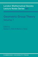 Geometric Group Theory: Volume 1