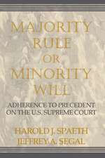 Majority Rule or Minority Will: Adherence to Precedent on the U.S. Supreme Court