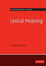 Lexical Meaning