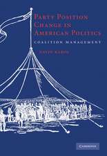 Party Position Change in American Politics: Coalition Management