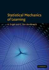 Statistical Mechanics of Learning