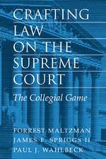 Crafting Law on the Supreme Court: The Collegial Game