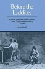 Before the Luddites: Custom, Community and Machinery in the English Woollen Industry, 1776–1809