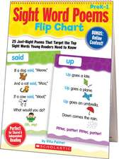 Sight Word Poems Flip Chart, PreK-1