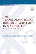 The Transformational Role of Discipleship in Mark 10:13-16: Passage Towards Childhood