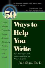 50 Ways to Help You Write