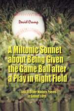 A Miltonic Sonnet about Being Given the Game Ball After a Play in Right Field