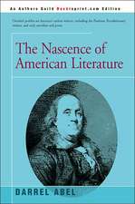 The Nascence of American Literature