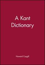 A Kant Dictionary