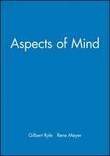 Ryle: Aspects Mind