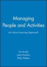 Managing People and Activities