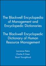 The Blackwell Encyclopedic Dictionary of Human Resource Management