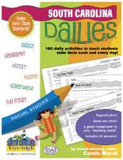 South Carolina Dailies: 180 Daily Activities for Kids