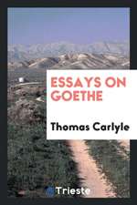 Essays on Goethe