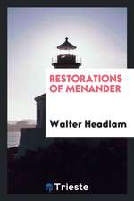 Restorations of Menander