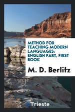 Method for Teaching Modern Languages: English Part