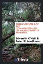 Public Officers of the Commonwealth of Massachusetts 1993-1994