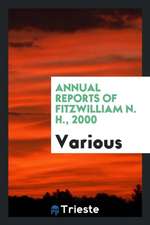 Annual Reports of Fitzwilliam N. H., 2000