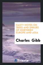 Hasty Notes on Trees and Shrubs of Northern Europe and Asia