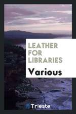 Leather for Libraries