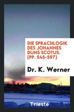 Die Sprachlogik Des Johannes Duns Scotus