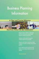 Business Planning Information A Clear and Concise Reference