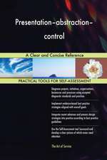 Presentation-abstraction-control A Clear and Concise Reference