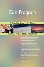 Cost Program A Complete Guide - 2019 Edition