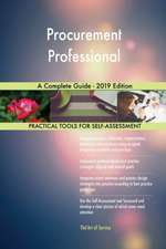 Procurement Professional A Complete Guide - 2019 Edition