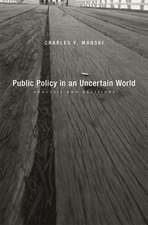 Public Policy in an Uncertain World – Analysis and Decisions