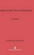 Studies in the Text of Jeremiah