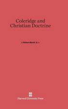 Coleridge and Christian Doctrine