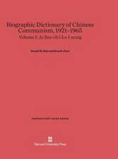 Biographic Dictionary of Chinese Communism, 1921-1965, Volume I, Ai Szu-ch'i-Lo I-nung