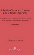 A Study of Samurai Income and Entrepreneurship