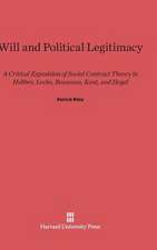 Will and Political Legitimacy