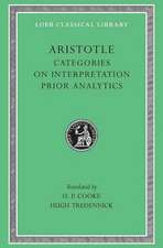 Categories. On Interpretation. Prior Analytics L325 V 1 (Trans. Cooke)(Greek)