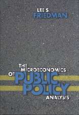 The Microeconomics of Public Policy Analysis