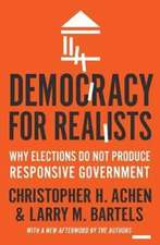 Democracy for Realists – Why Elections Do Not Produce Responsive Government