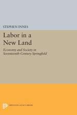 Labor in a New Land – Economy and Society in Seventeenth–Century Springfield