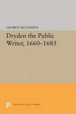 Dryden the Public Writer, 1660–1685