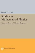 Studies in Mathematical Physics – Essays in Honor of Valentine Bargmann